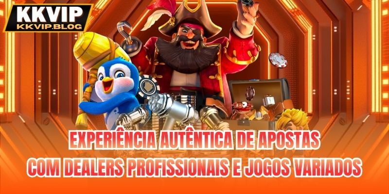 Experiência autêntica de apostas com dealers profissionais e jogos variados